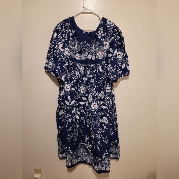 Only Necessites Floral Navy 5x Dress - Picture 2 of 8